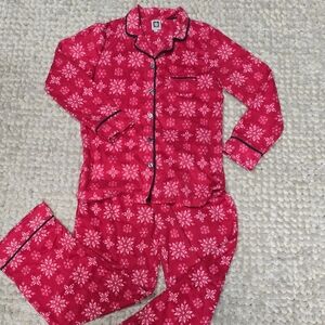 LANE BRYANT Red Snowflake Pajama Set